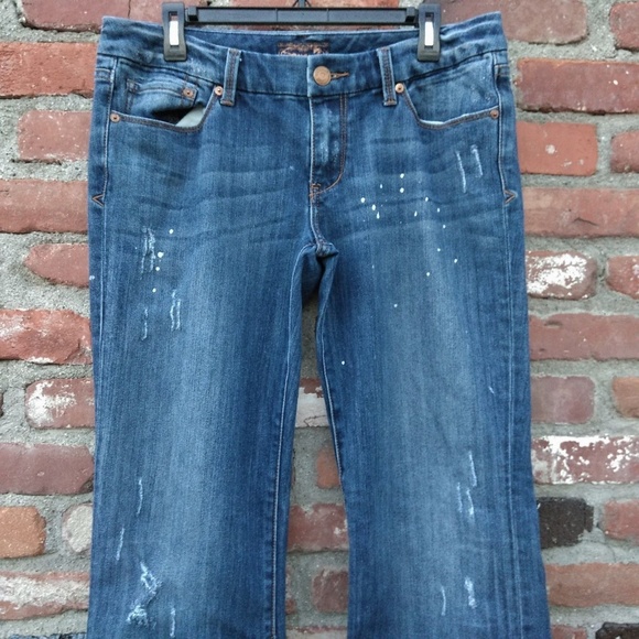 Seven7 Boot Cut Jeans Distressed - Picture 5 of 6